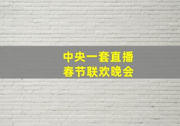 中央一套直播 春节联欢晚会